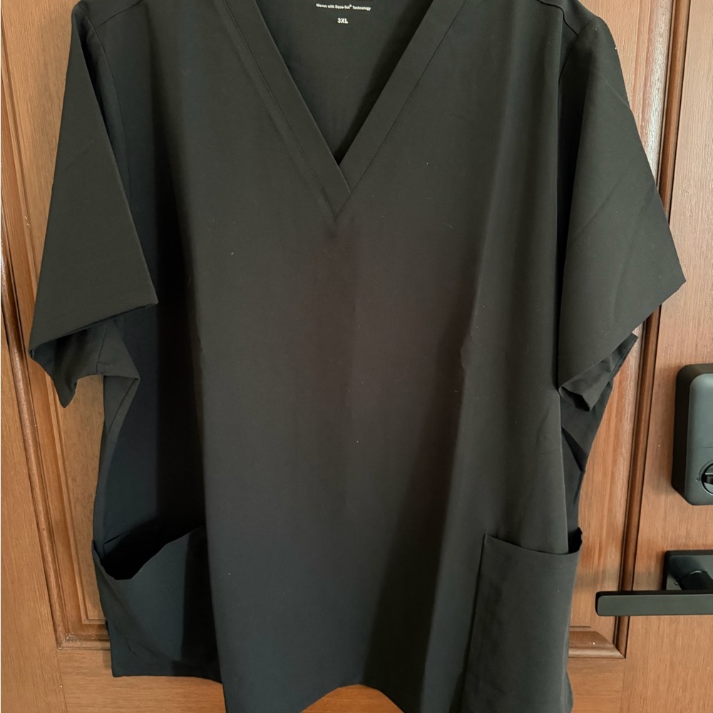 Classic Black V-Neck Women's scrubs